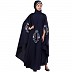 Designer Irani Kaftan with zari embroidery work-Navy blue